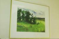 Scrub Elms (oil on paper)