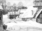 Farmyard in Deep Snow