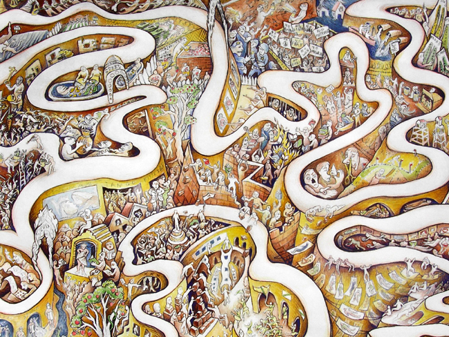 detail, Seven City Stroll