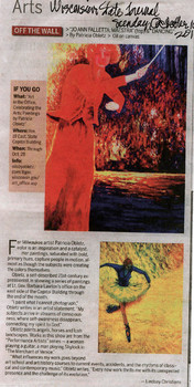 Wisconsin State Journal 10-12-10 Arts Feature