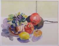 African Violet and Apples