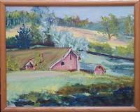 Barn and Hoghouse from Hayfield 1988