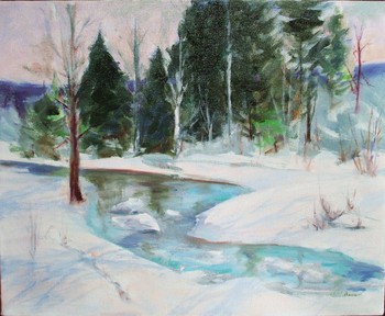 January Snow and Spruces