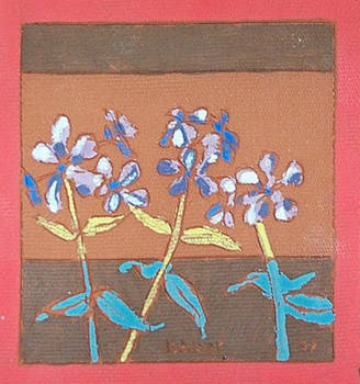 Smooth Phlox (Fired Ceramic Tile)
