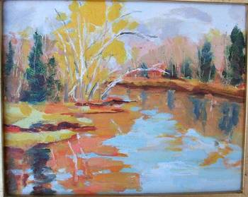 Still Pond in Autumn