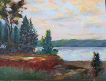 Dusk over Thunder Bay Rhinelander WI