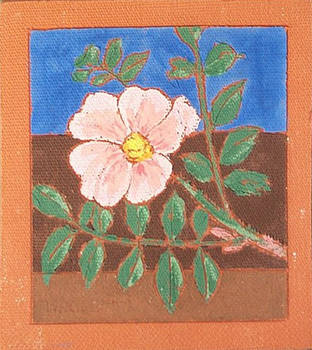 Wild Rose 1 (Fired Ceramic Tile)