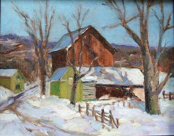 Winter Farm Scene