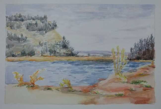 Wisconsin River Fairy Bluff in April