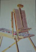My Easel at Bailey's Harbor