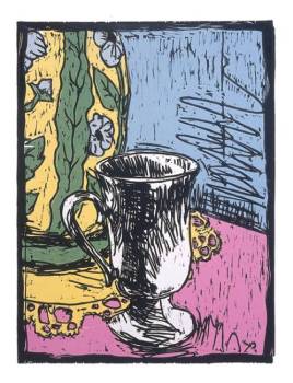 LAMP & WHITE CUP
