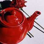 Two Carnations and a Teapot