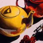 Two Teapots and Two Carnations