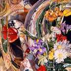 Two Tubas With Flowers