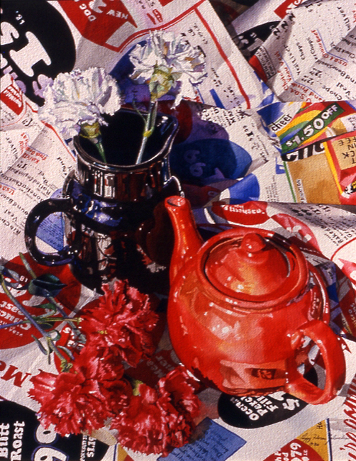 Still Life in Black and Red