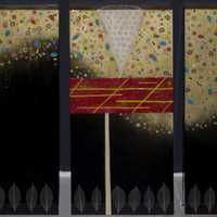 Black and Gold Kimono Tryptich