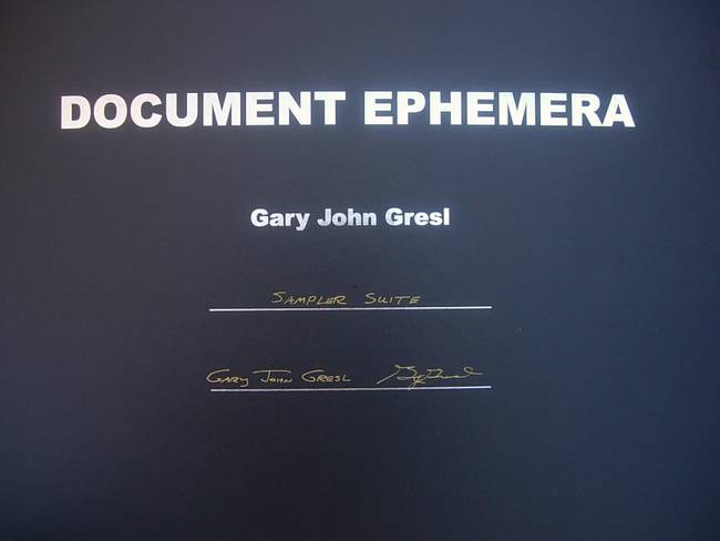PORTFOLIO DESIGN, TITLE, SIGNATURES