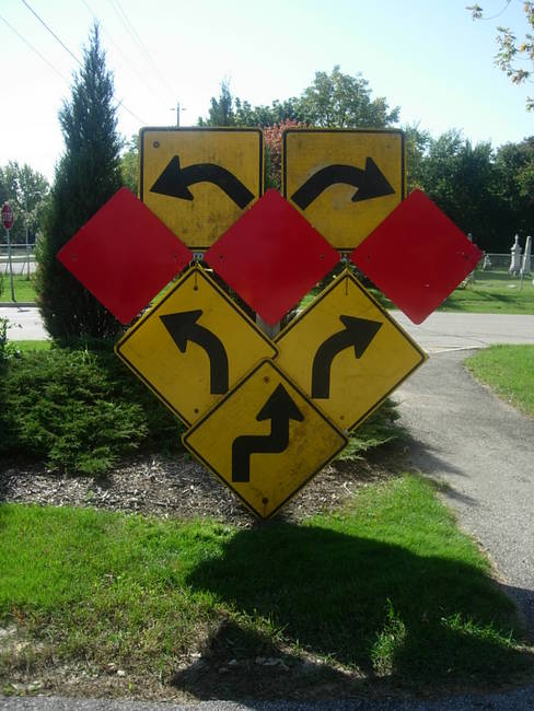 Signage, Curves, Dead End 1