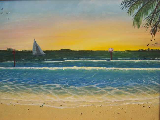 Sunset on Cape Coral Beach