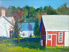 Farmhouse Side Yard - Morning