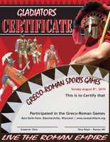 Roman Event Certificate