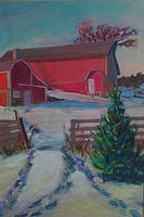 My Barn in Winter Sunshine