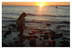 Girl w/ sunset, Fish Creek, Door County