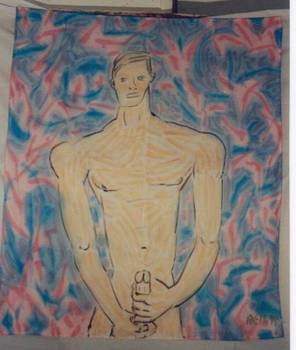Bowie, Acrylic on polester, 53x62