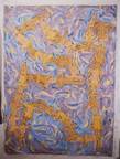 Easter Chain, Acrylic on polyester, 62x84