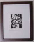 Michael, Framed 8x10, Linocut