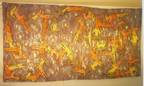 Marker Chain, Acrylic on polyester, 104x52