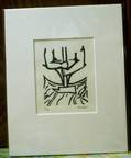 Bareaxe, Block Print, Image is 3x4