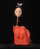 Woman in Red- paper clay
