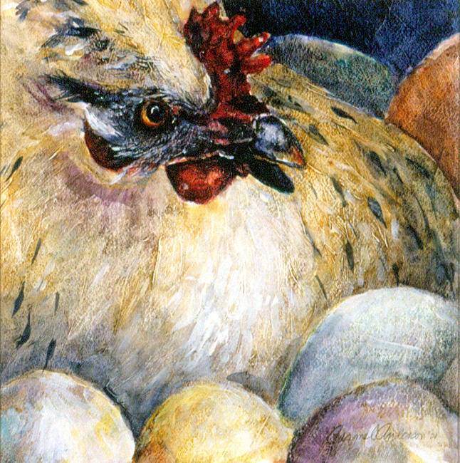 Hen with Eggs