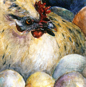Hen with Eggs