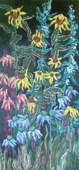 Blooms Against the Woods