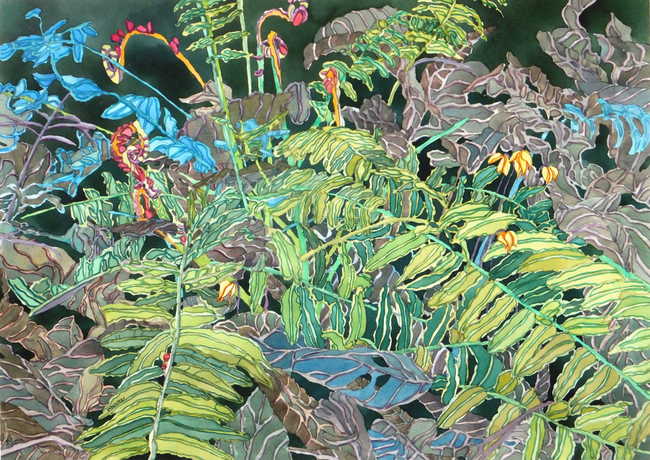 New Fern in Dried Leaves Redux