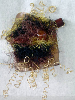 Gold Bead Pin
