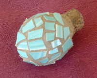 Blue bottle stopper