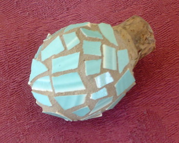 Blue bottle stopper