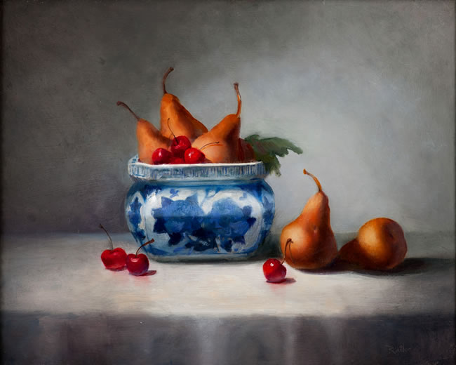 Pears in Porcelain