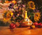 Mexican Vase with Sunflowers