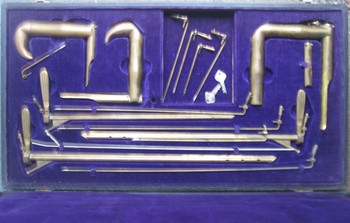 Surgeon's Throat Instruments Brass Early 20th C.