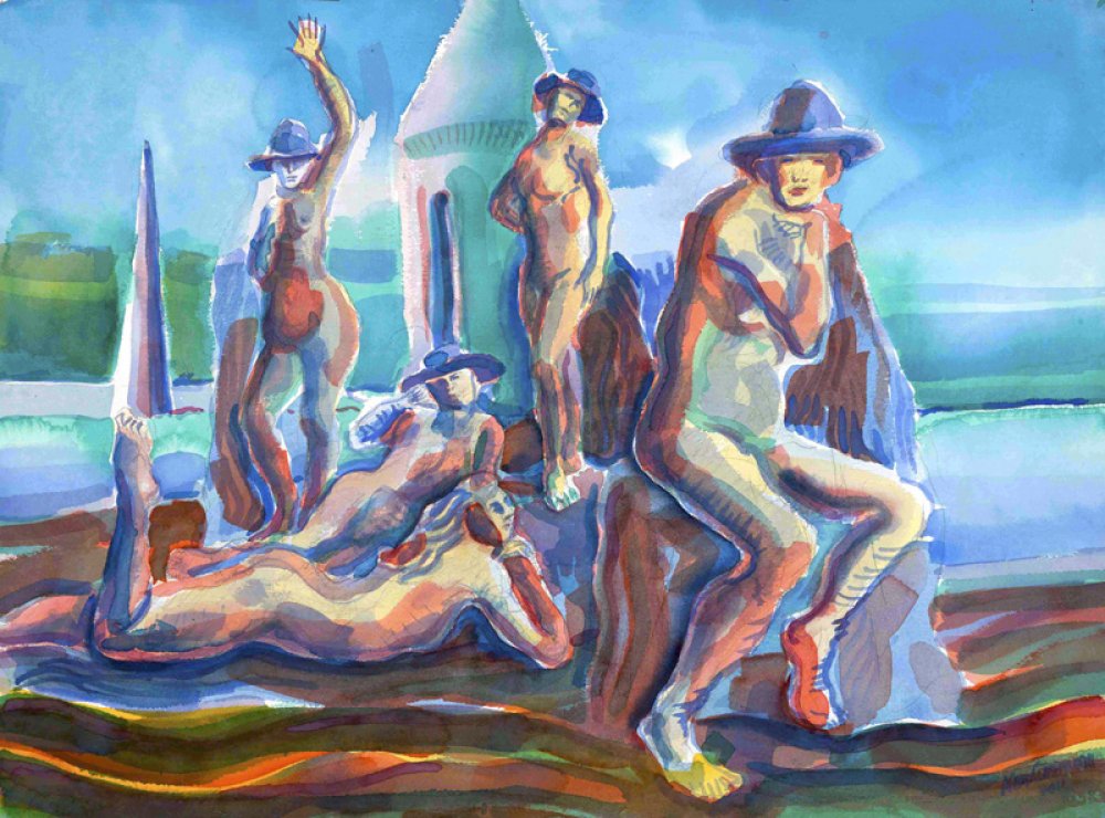 Bathers in a Landscape