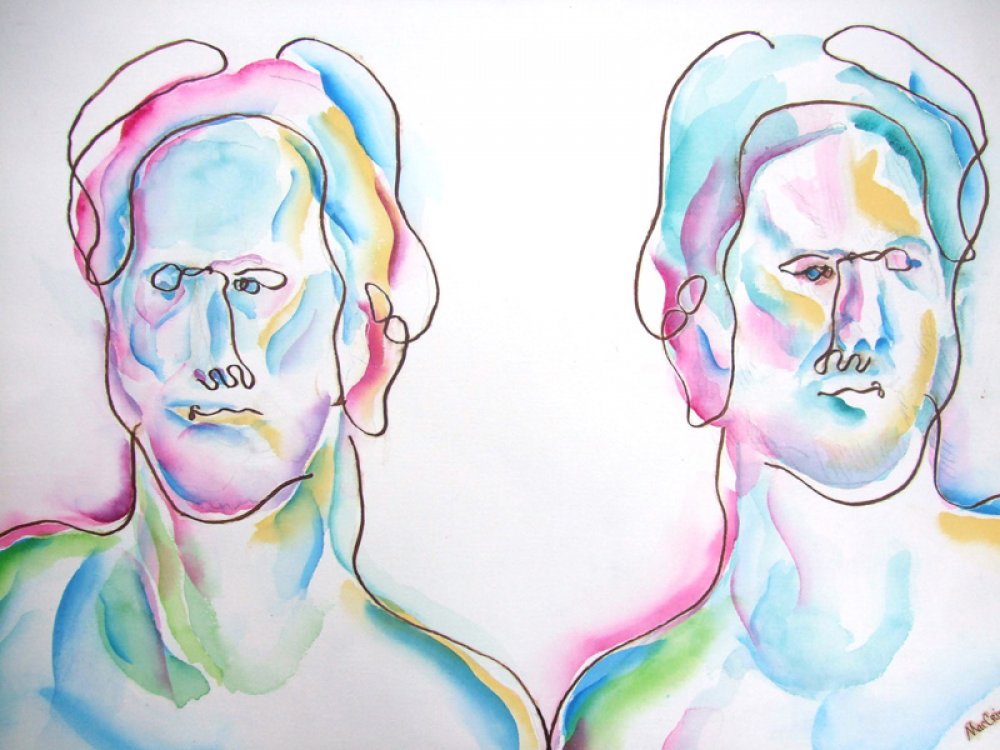 Two Male Figures