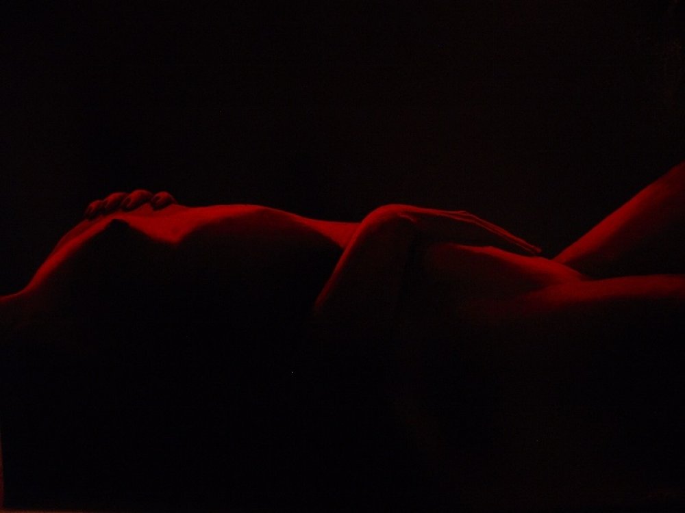 Nude on back