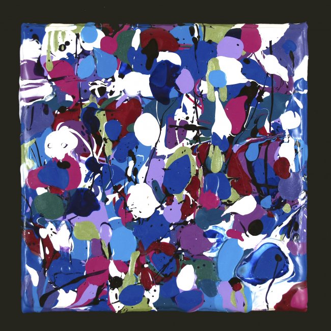 Blue, Turquoise, Magenta Waterfall 