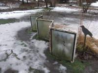 Found object sculture - Windows