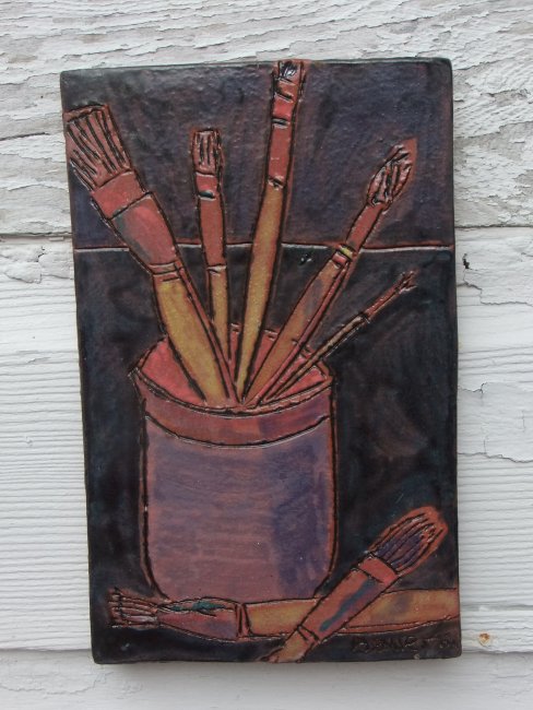 Glazed Fired Art Tile