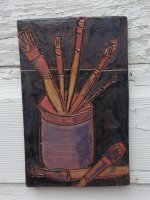 Glazed Fired Art Tile